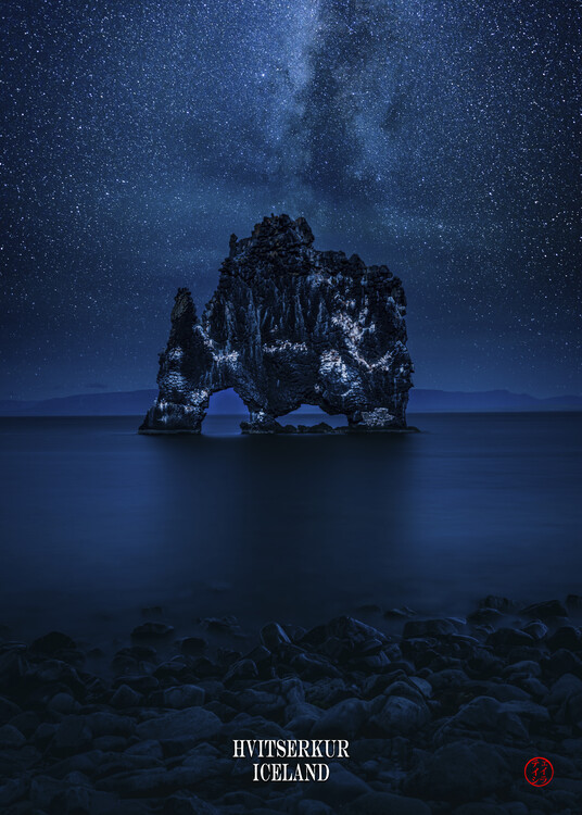 Poster Hvitserkur Iceland