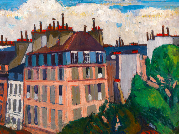 Poster Rooftops in Paris - Henry Lyman Saÿen