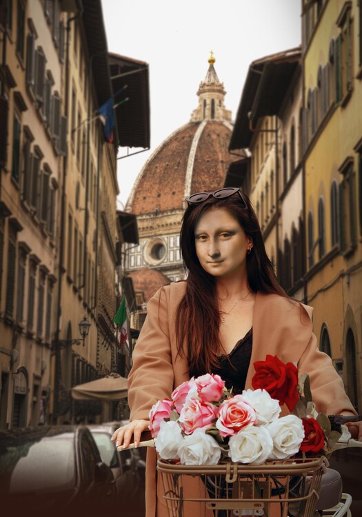 Canvas Print Mona on Florence