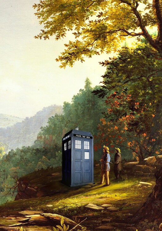 Plakat Vintage Tardis