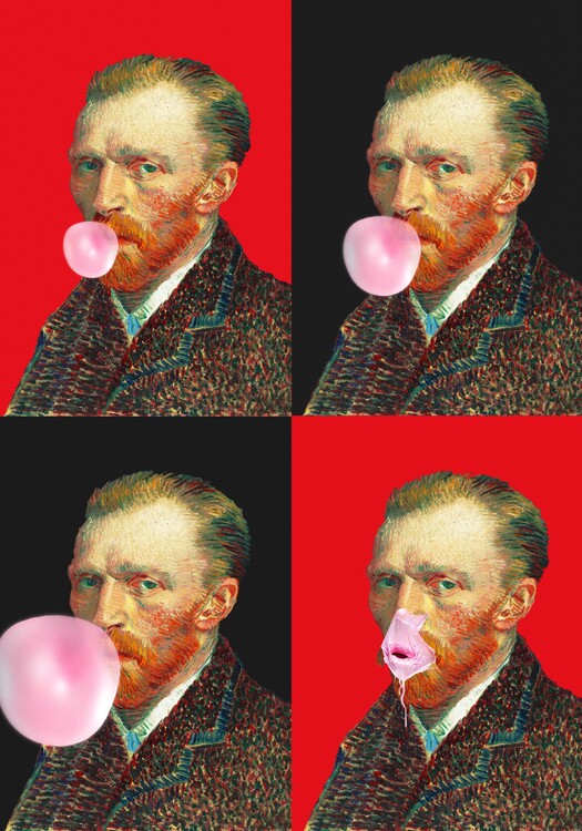 Canvas Print Vincent Gum Explosion