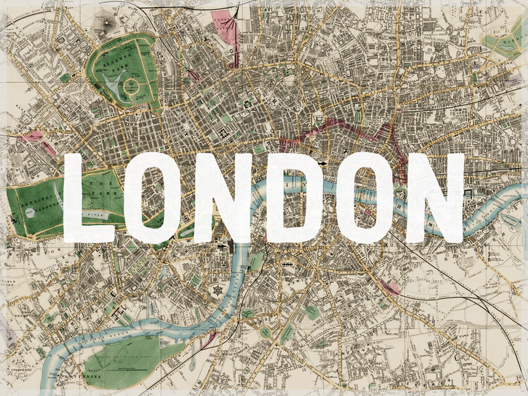 Poster London Map - Historical & Vintage Maps