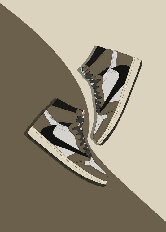 Poster travis cot sneakers