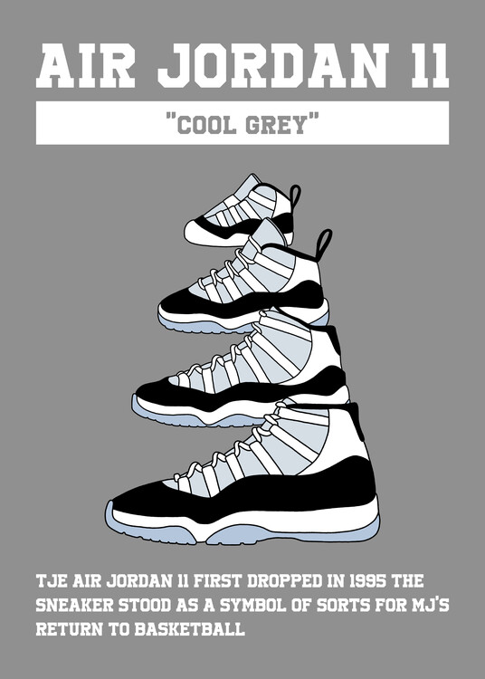 Poster Family AJ11 grey
