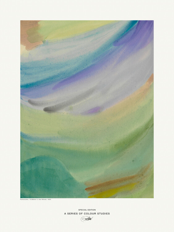 Cuadro en lienzo Colour Study II (Abstract Rainbow) - Karl Wiener