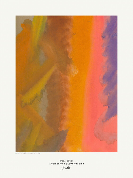 Poster Colour Study VIII (Abstract Rainbow) - Karl Wiener