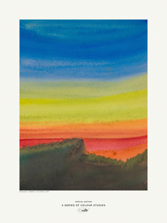 Cuadro en lienzo Colour Study X (Abstract Rainbow) - Karl Wiener