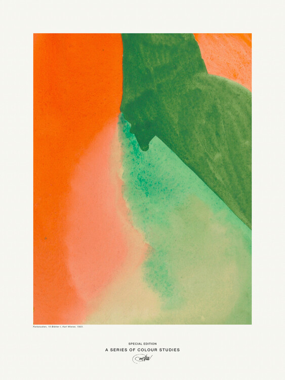 Poster Colour Study I (Abstract Rainbow) - Karl Wiener