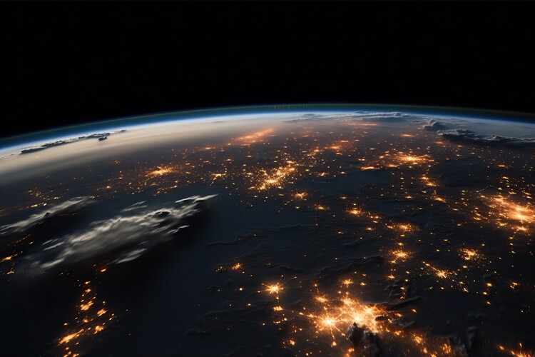 Плакат Earth from outer space
