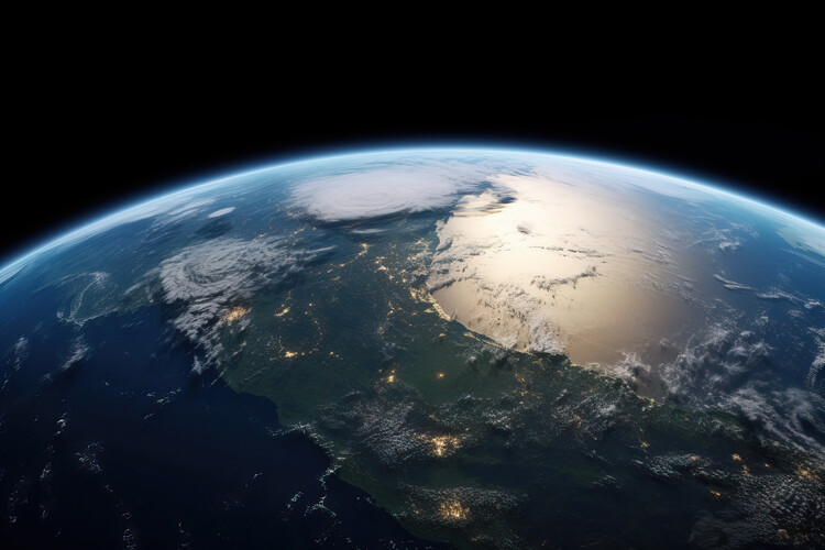 Плакат Earth from outer space