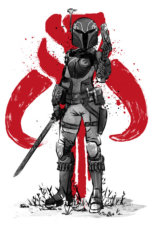 Fototapete Sabine Wren sumi e