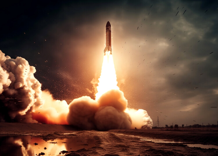 Poster Rocket start