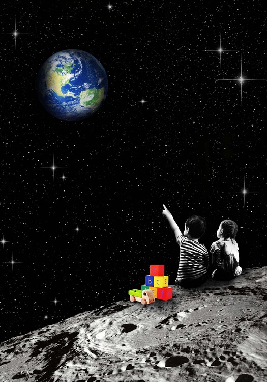 Poster Together from the Moon