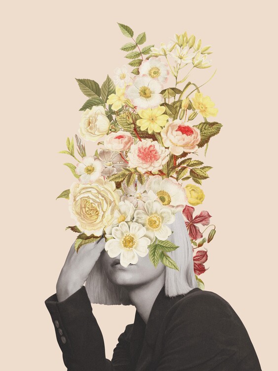 Poster White flowers bouquet