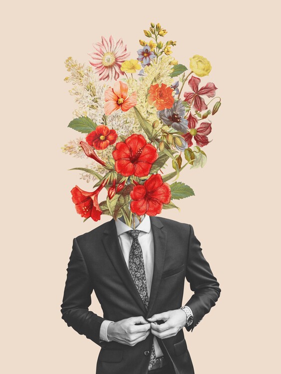 Poster Red flowers bouquet