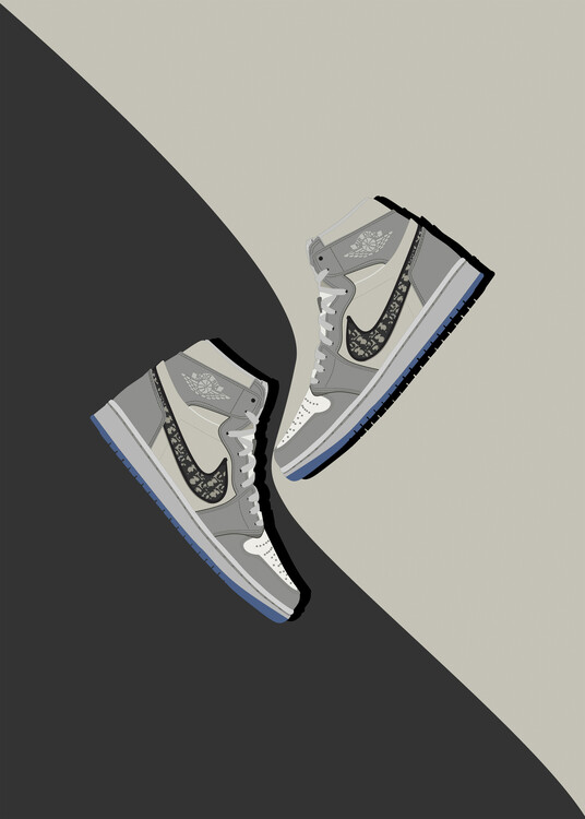 Poster air diors sneakers
