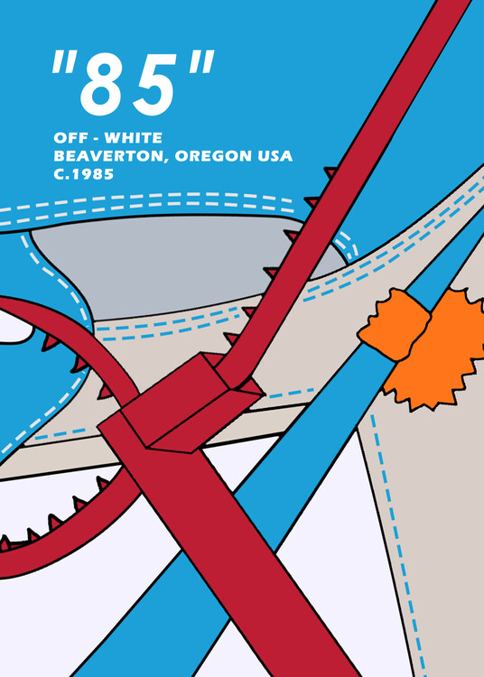 Poster blue off retro 1