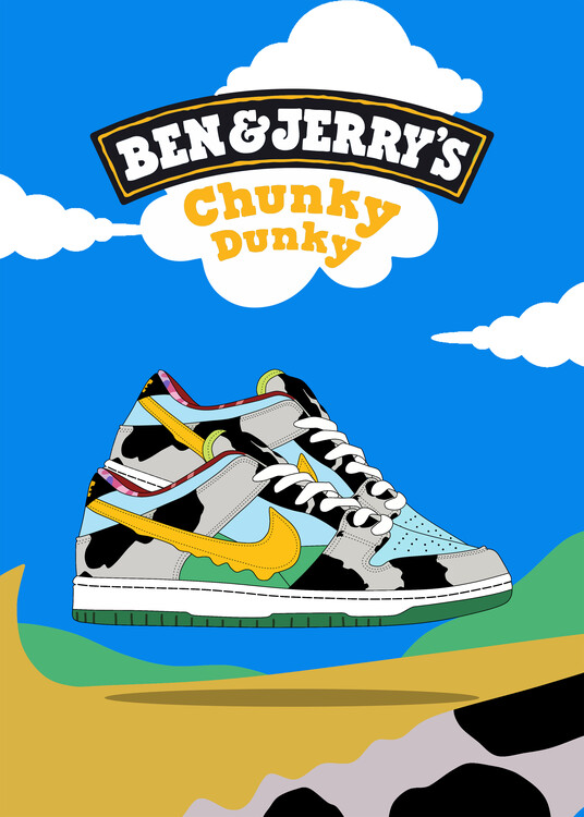 Poster cow cow sneaker