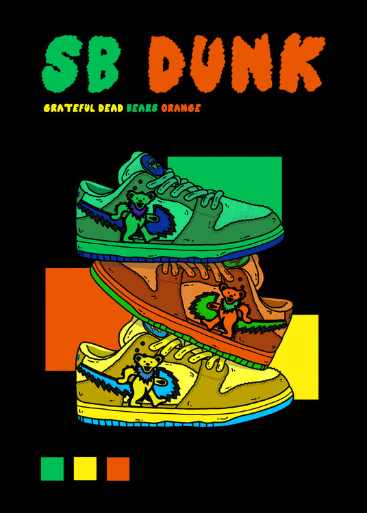 Poster bears sneaker 3 colors