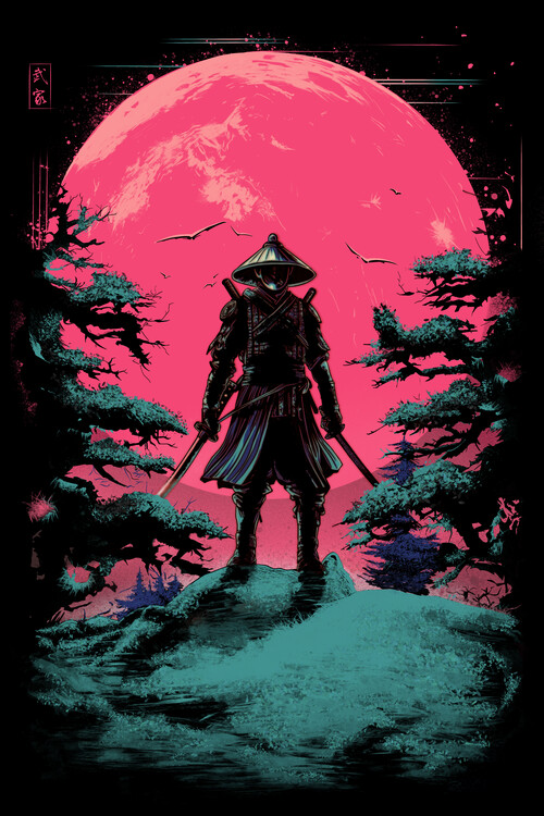 Plakat Samurai under the moon