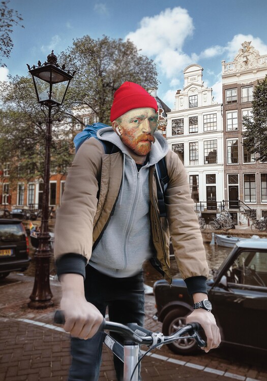 Canvas Print Vincent in Amsterdam