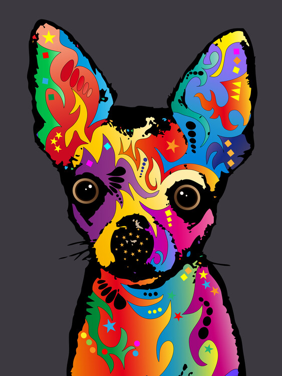 Poster Chihuahua Dog Pop Art