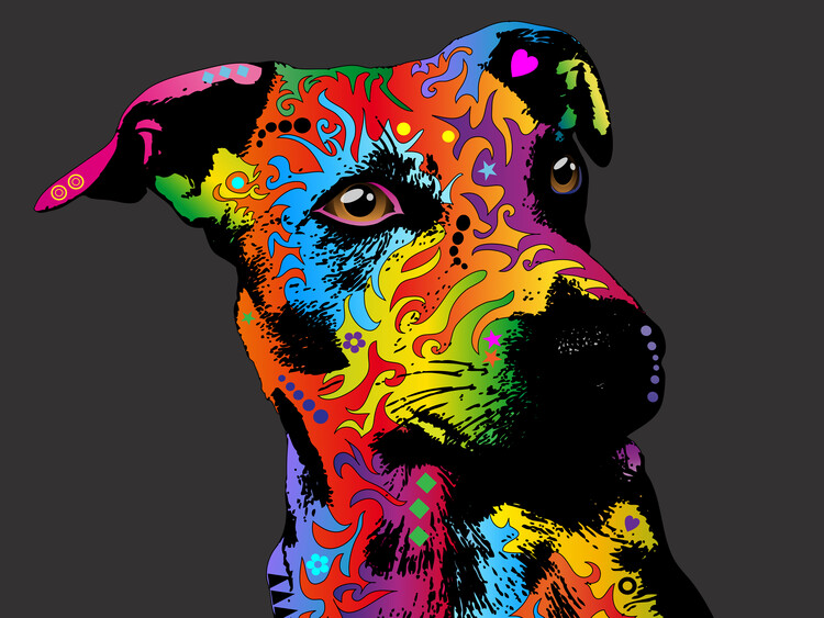 Poster Jack Russell Terrier Dog Pop Art