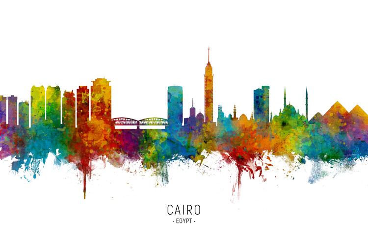 Плакат Cairo Egypt Skyline
