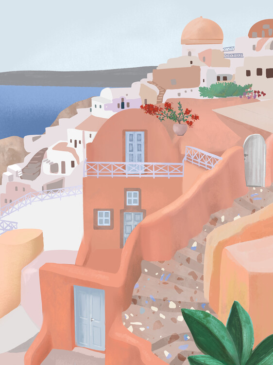 Poster Santorini, Greece