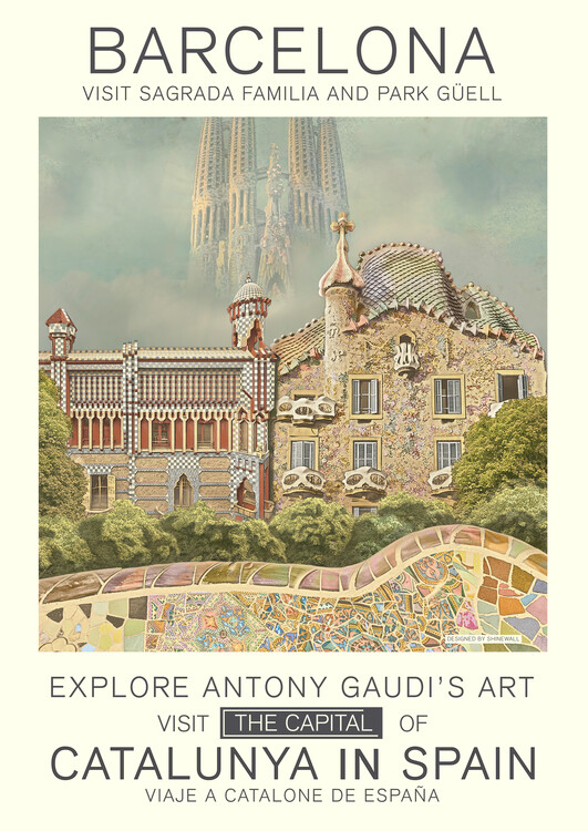 Canvas Print Barcelona print