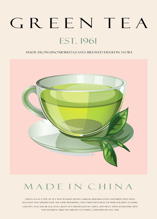 Poster Green Tea Est. 1961
