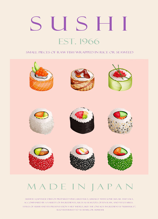 Plakát Sushi Est. 1966