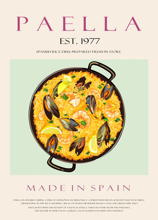 Плакат Paella Est. 1977