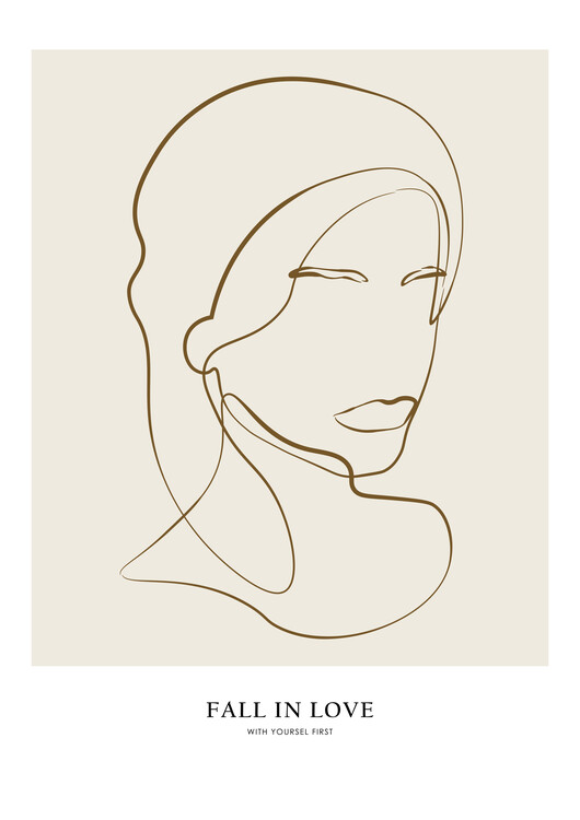 Levně Plakát, Obraz - Woman portrait, 30 × 40 cm