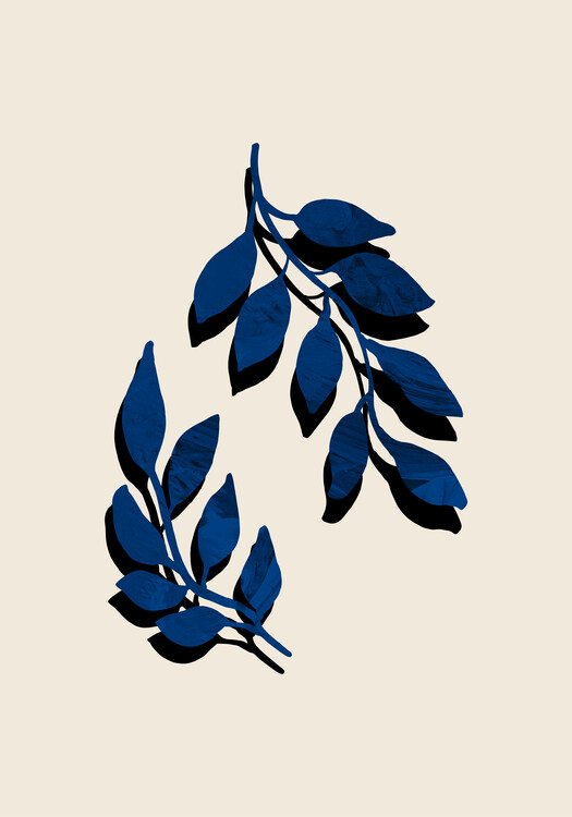 Levně Plakát, Obraz - Blue Twig Brush, 26.7 × 40 cm