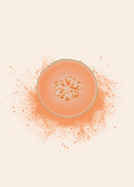 Poster Cantaloupe Splash
