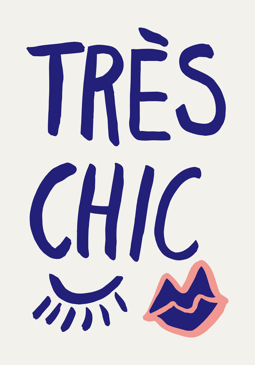 Poster Tres Chic Blue