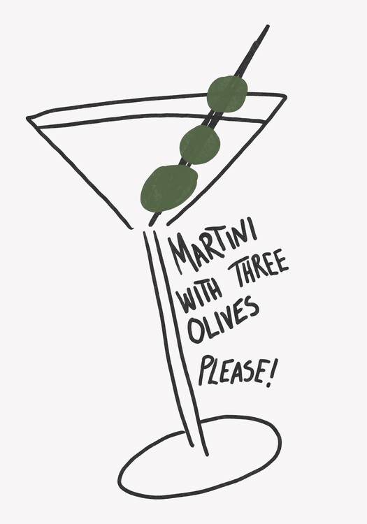 Poster Martini Three Olives