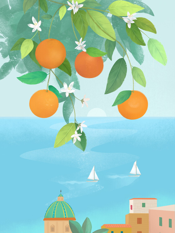 Poster Amalfi Oranges