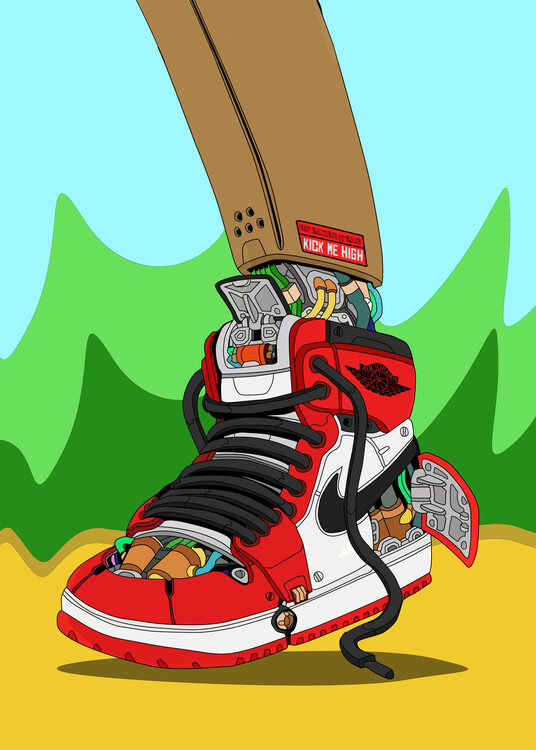 Αφίσα robotic walking hype sneakers