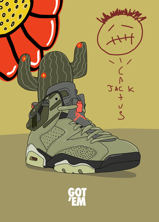 Poster sneakers travis the jack