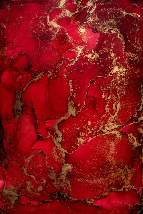 Poster Alcohol ink - Love