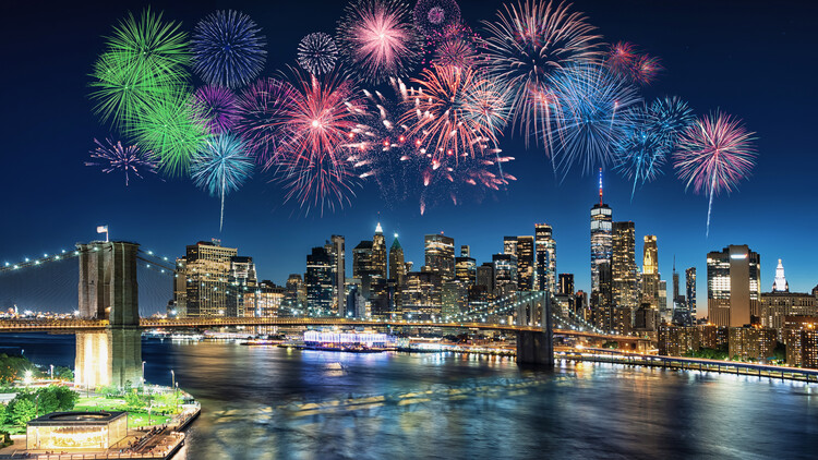 Poster Fireworks In New York