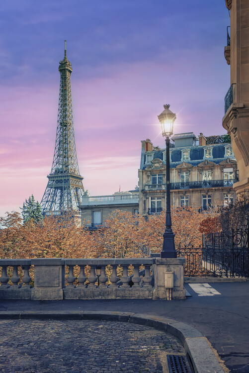 Принти на полотні Paris Sunset