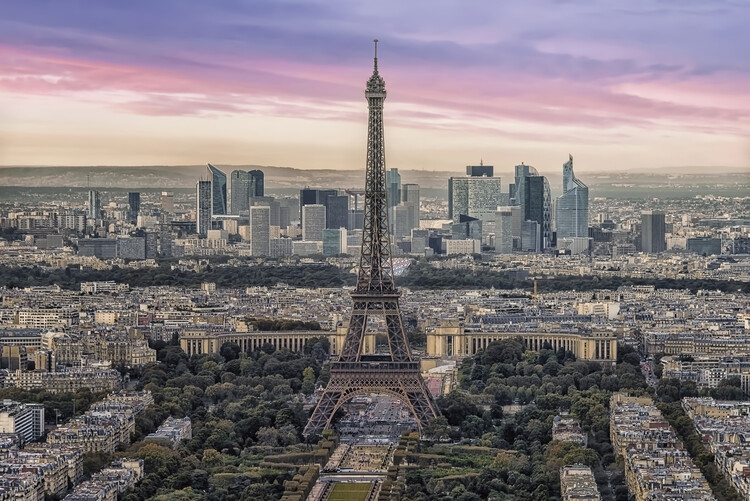 Poster Eiffel Tower At Sunset