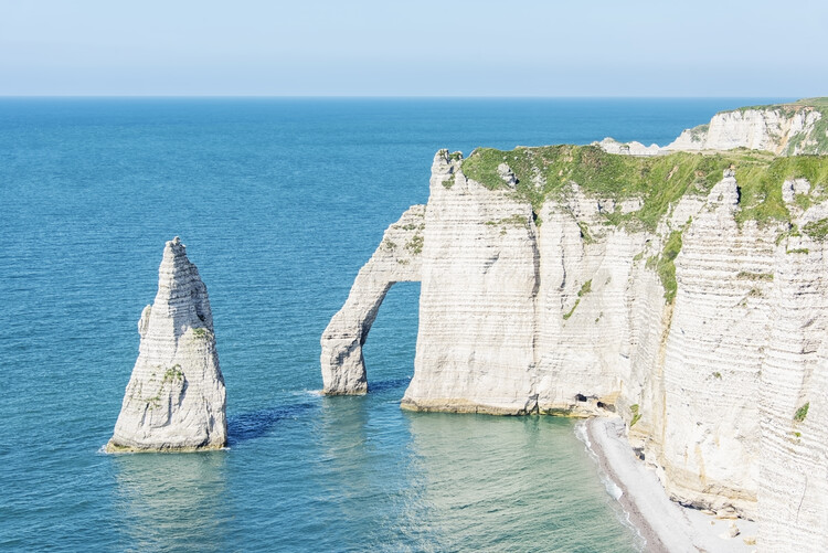 Poster Etretat Cliffs and Beach