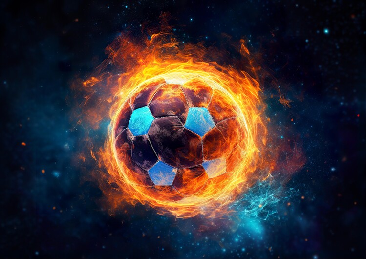Canvas Print Soccer Ball