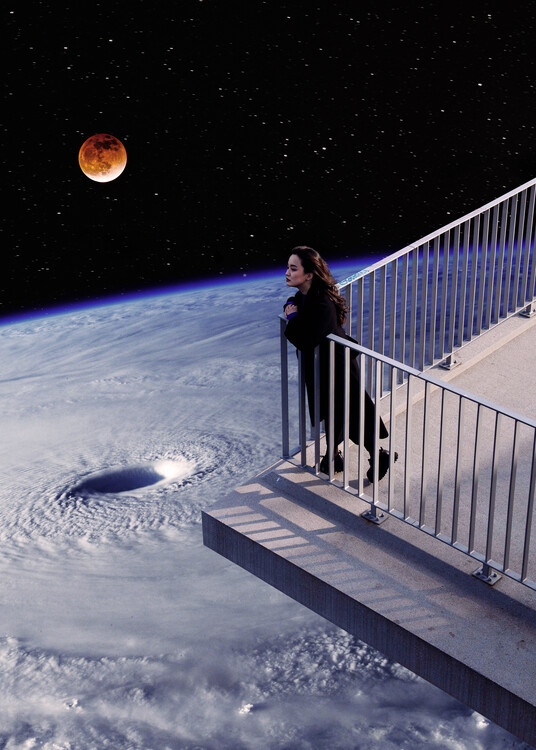 Плакат Woman In The Space