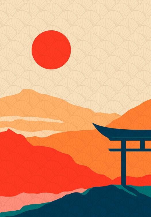 Wall Mural Sunset Delight