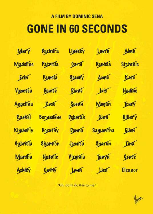 Плакат No032 Gone In 60 Seconds